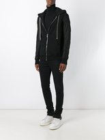 Thumbnail for your product : Rick Owens drawstring zipped hoodie