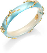 Thumbnail for your product : Alexis Bittar Jardin de Mystere Lucite & Crystal Vine Bangle Bracelet/Blue