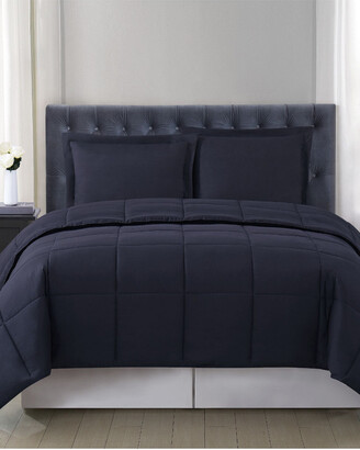 Truly Soft Everyday Reversible Black Comforter Set