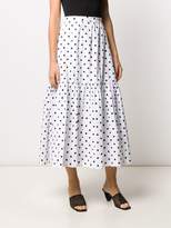 Thumbnail for your product : STAUD Polka-Dot Maxi Skirt
