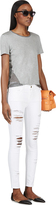 Thumbnail for your product : Frame Denim White Distresssed Le Color Rip Jeans