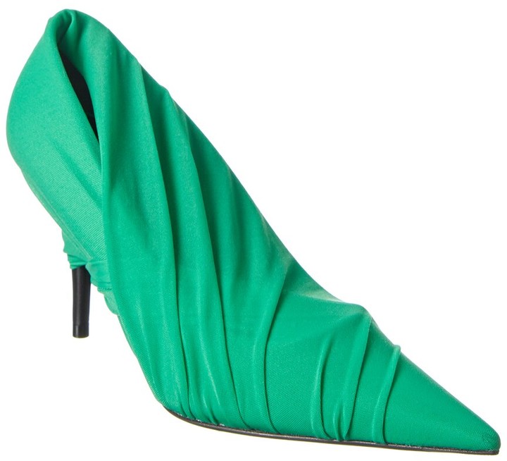 balenciaga green heels