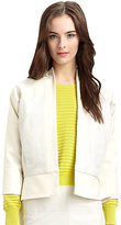 Thumbnail for your product : Halston Seamed Leather Jacket