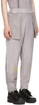 Thumbnail for your product : A-Cold-Wall* Reversible Grey The Meeting of Textures Seamline Lounge Pants