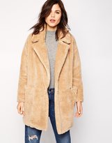Thumbnail for your product : Warehouse Oversized Teddy Coat