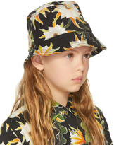 Thumbnail for your product : Endless Joy SSENSE Exclusive Kids Black Epiphyllum Bucket Hat