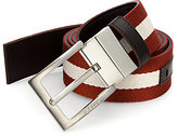 Thumbnail for your product : Bally Striped Reversible Belt