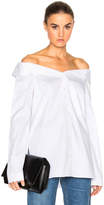 Thumbnail for your product : Tibi Notched Off Shoulder Shirt