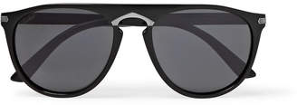 Cartier Signature C de Round-Frame Acetate Sunglasses