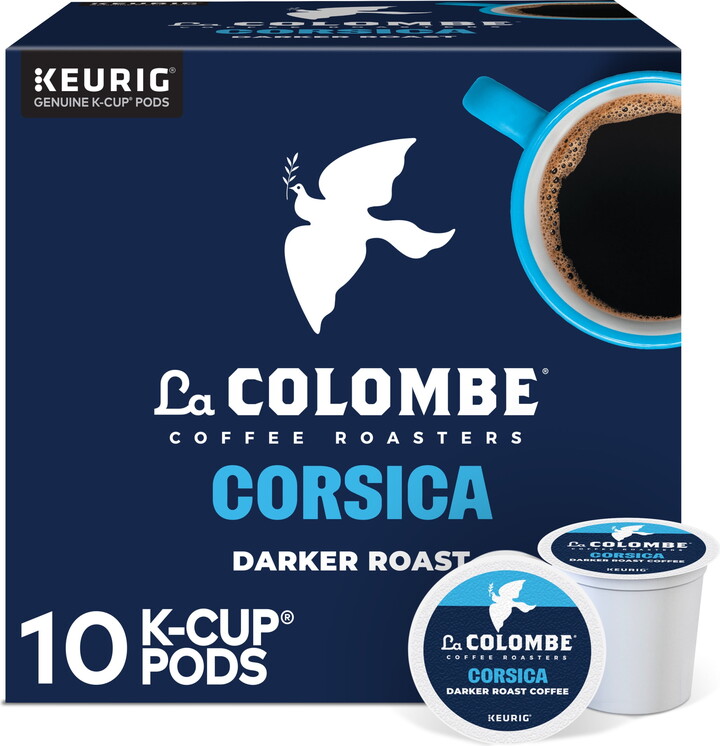 La Colombe Coffee Roasters, Corsica Dark Roast K-Cup Coffee Pods, 10 Count