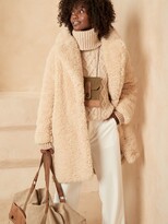 Thumbnail for your product : Banana Republic Oversized Sherpa Cocoon Coat