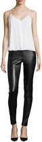 Thumbnail for your product : Alice + Olivia Lamb Leather Leggings