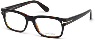 Tom Ford Rectangular Acetate Eyeglasses, Black/Havana