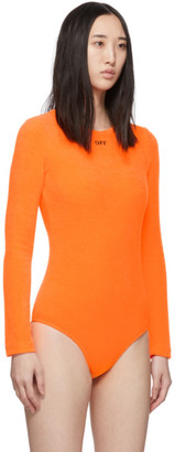 Off-White Orange Terrycloth Bodysuit