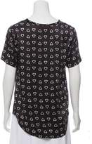 Thumbnail for your product : Equipment Short Sleeve Silk Top