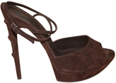 Thumbnail for your product : Yves Saint Laurent 2263 YVES SAINT LAURENT Brown Suede Heels