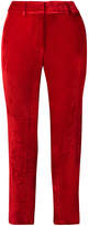 Thumbnail for your product : Sies Marjan Willa Cropped Silk And Cotton-blend Corduroy Straight-leg Pants