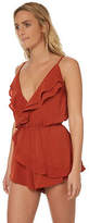 Thumbnail for your product : Reverse New Women's Womens Foxy Ruffle Playsuit Polyester Orange