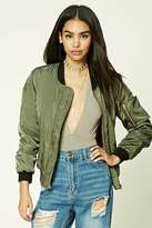 Thumbnail for your product : Forever 21 Tiger Embroidered Jacket
