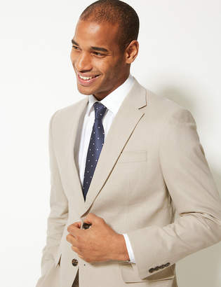 Marks and Spencer Textured Regular Fit Linen Jacket
