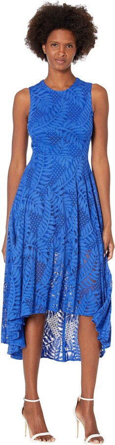 calvin klein blue lace dress