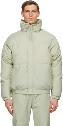 Essentials Green Puffer Jacket - ShopStyle Outerwear