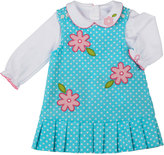 Thumbnail for your product : Florence Eiseman Reversible Floral Corduroy Dress, Sizes 4-6X
