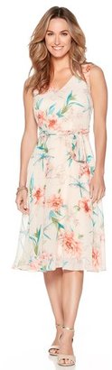 M&Co Belted floral dress