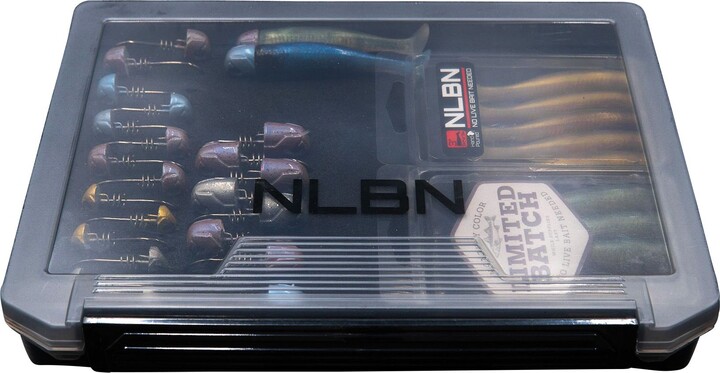 No Live Bait Needed Jig Head Box, Charcoal