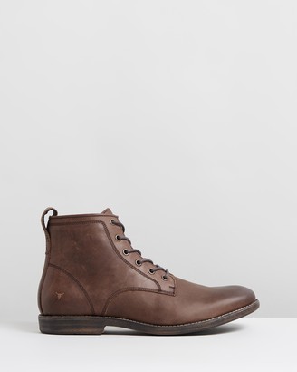 Windsor Smith Men's Brown Lace-up Boots - Krab