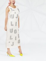 Thumbnail for your product : Liu Jo Logo-Print Midi Dress