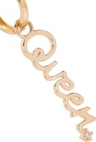 Thumbnail for your product : Alison Lou 14kt Yellow Gold Queen Huggie Earring