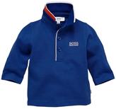 Thumbnail for your product : HUGO BOSS Blue Long Sleeve Tipped Polo Top