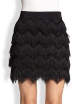 Thumbnail for your product : Milly Fringed Mini Skirt