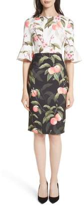 Ted Baker Peach Blossom Sheath Dress