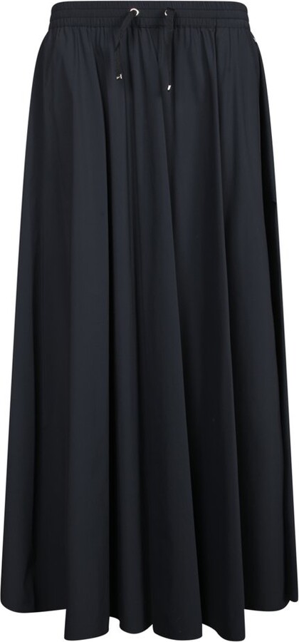 Herno Drawstring Pleat Detailed Skirt