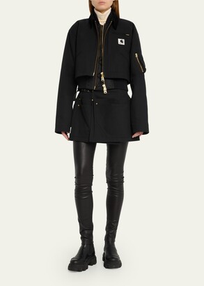 Sacai x Carhartt WIP Apron Belted Mini Skirt - ShopStyle