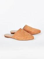 Thumbnail for your product : Evans WIDE FIT Tan Flat Pointed Mules
