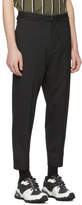 Thumbnail for your product : Oamc Black Drawstring Waist Post Trousers