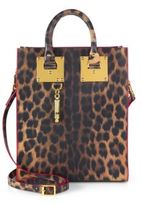 Thumbnail for your product : Sophie Hulme Mini Leopard-Print Tote