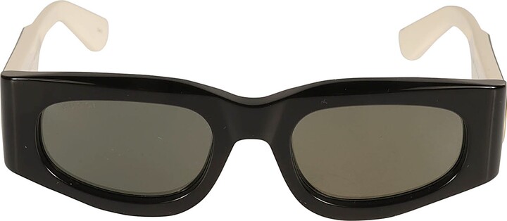 Gucci Eyewear Curved Rectangle Sunglasses