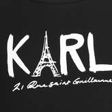 Thumbnail for your product : Karl Lagerfeld Paris LagerfeldGirls Black Eiffel Tower Print Top
