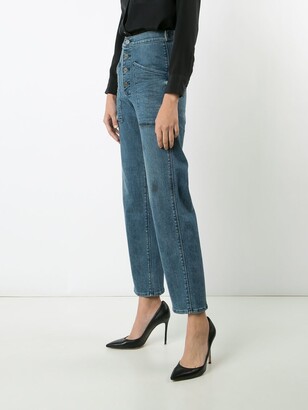 RtA Worker high-waist flared jeans