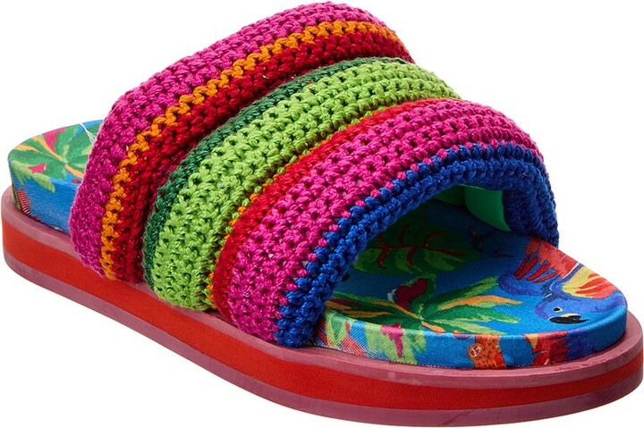 Farm Rio Crochet Anatomic Slide ShopStyle Mules
