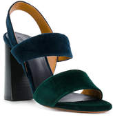 Thumbnail for your product : Chloé Mia velvet sandals
