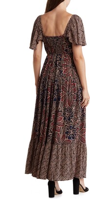 Angie Floral Maxi Dress