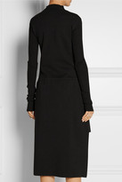 Thumbnail for your product : Rick Owens Asymmetric ribbed wool tunic
