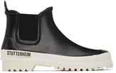 Thumbnail for your product : Stutterheim Black and White Rainwalker Chelsea Boots