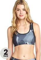 Thumbnail for your product : Puma Support Bras (2 Pack)