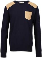 Thumbnail for your product : Demo Boys Cut Neck Patch Detail Jumper